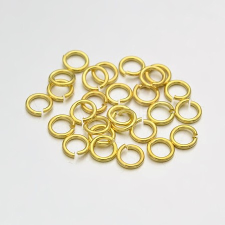 Brass Open Jump Rings LS-KK-E647-17G-4mm-1