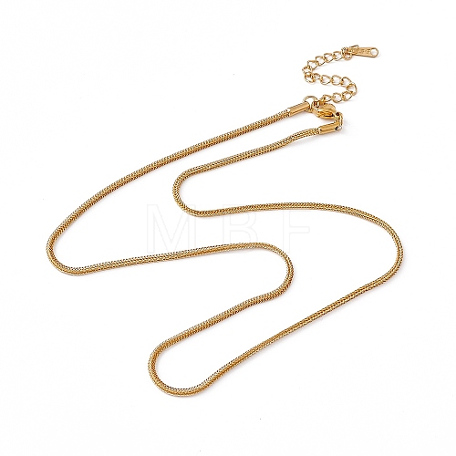 201 Stainless Steel Wheat Chain Necklace for Men Women NJEW-P268-A34-2X5-1