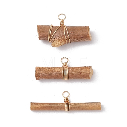 Wooden Sticks Pendant PALLOY-JF03393-02-1