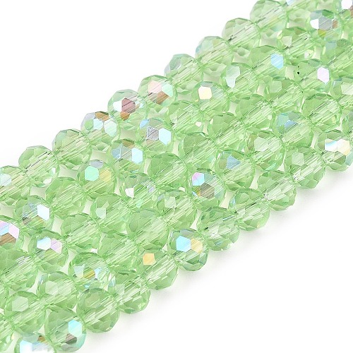 Electroplate Glass Beads Strands EGLA-A044-T4mm-L09-1