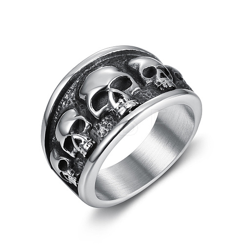 Titanium Steel Finger Rings PW-WG28062-03-1