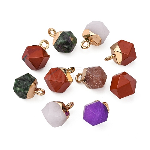 Natural & Synthetic Mixed Stone Charms G-S359-015-1