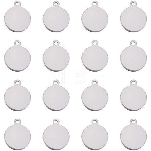 201 Stainless Steel Stamping Blank Tag Pendants STAS-PH0018-71P-1