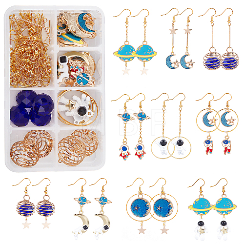 DIY Space Dangle Earring Making Kit DIY-SC0019-50-1