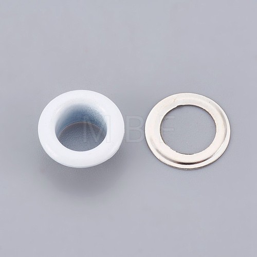 Iron Grommet Eyelet Findings IFIN-WH0023-C14-1