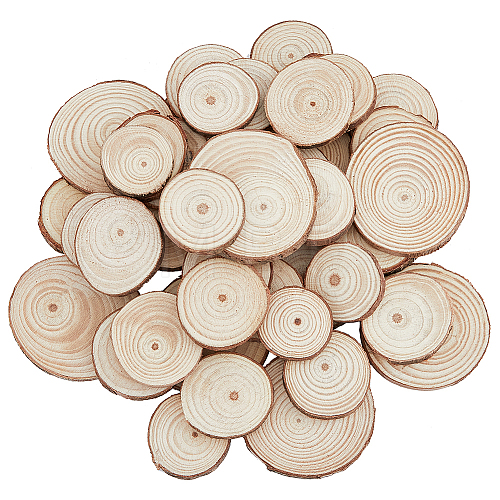 50Pcs Unfinished Natural Poplar Wood Cabochons WOOD-HY0001-02-1