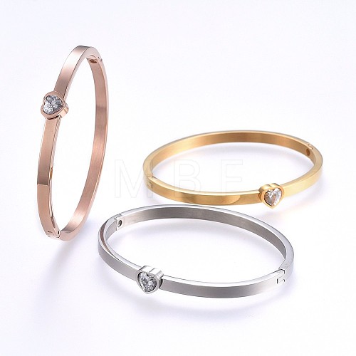 304 Stainless Steel Bangles BJEW-P222-08-1