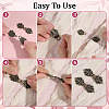 12 Pairs Vintage Alloy Buckle for Clothing & Bags FIND-PH0038-72AB-3