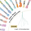 12Skeins 12 Colors Cotton Embroidery Floss OCOR-CY0004-93-2