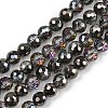 Electroplate Transparent Glass Beads EGLA-B013-02A-HP01-1