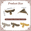 48Pcs 3 Colors Zinc Alloy Corner Protectors FIND-CY0001-81-2
