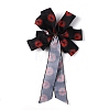 Spider Pattern Ployester Bowknot Display Decoration AJEW-WH0285-53-2