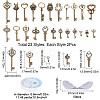 Skeleton Key & Wing Charm Bracelet DIY Making Kit DIY-SC0017-43-2