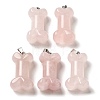 Natural Rose Quartz Pendants G-K353-02P-03-1