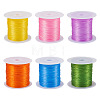 6 Rolls 6 Colors 10M Flat Elastic Crystal String EW-TA0001-04A-9