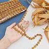 Plastic Beaded Trim Garland Strand FIND-WH0056-89-5