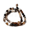 Natural Black Agate Bead Strands G-P070-34-4
