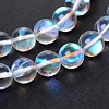 Synthetical Moonstone Round Beads Strands G-M049-10mm-02J-1