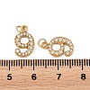 304 Stainless Steel Rhinestone Pendants STAS-N133-03J-G-3