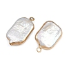 Natural Keshi Pearl Pendants KK-D423-01G-2
