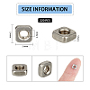 220Pcs 304 Stainless Steel Nuts FIND-FH0005-62-2