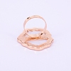 Adjustable Resin Palette Rings MRMJ-WH0060-71B-2