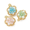 Glass Seed Beaded Pendants PALLOY-MZ01288-2