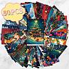 50Pcs Christmas Paper Greeting Cards DIY-P085-15D-2