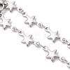 304 Stainless Steel Star Link Chain Bracelet Making AJEW-JB01446-3