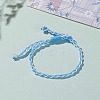 Adjustable Two Tone Nylon Cord Braided Bracelets BJEW-JB05850-03-5