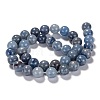 Dyed & Heated Natural Blue Aventurine Beads X1-G-F380-6mm-3
