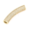 Brass Micro Pave Cubic Zirconia Beads KK-C162-069G-2