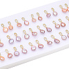Natural Pearl Dangle Stud Earrings Micro Pave Clear Cubic Zirconia PEAR-N022-A02-5