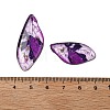 4Pcs Transparent Epoxy Resin Butterfly Wings Pendants RESI-C057-03C-3