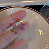 Alloy Rhinestone Stud Earrings FS-WG3091A-04-1