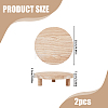 Round Wood Display Riser Stands for Jewelry AJEW-WH0410-235-2