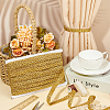 Polyester Braided Metallic Lace Trim SRIB-WH0011-180B-01-5