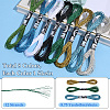 8 Skeins 8 Colors 12-Ply Metallic Polyester Embroidery Floss OCOR-CY0004-56B-2