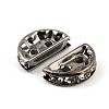 Brass Crystal Rhinestone Spacer Bars RB-T019-02A-B-2