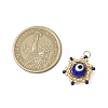 Beaded Star Eye Charms PALLOY-MZ00575-04-2