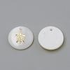 Freshwater Shell Pendants SHEL-Q010-005G-2