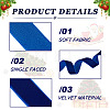 Yilisi 37.5 Yards 3 Colors Christmas Single Face Velvet Ribbon OCOR-YS0001-09-11