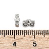 Brass Micro Pave Clear Cubic Zirconia Spacer Bars KK-P302-21A-P-3