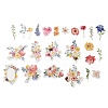 25Pcs Flowers Theme DIY Paper Stickers STIC-U004-02A-2