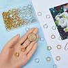 120Pcs 4 Styles Tibetan Style Alloy Bead Frames TIBE-SP0001-14-3