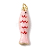 Brass Enamel Pendants X-KK-H092-08G-01-1