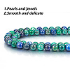 GOMAKERER 2 Strands Natural Chrysocolla and Lapis Lazuli Beads Strands G-GO0001-38B-3