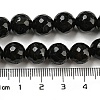 Natural Black Agate Round Beads Strand G-L084-10mm-28-3