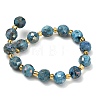 Electroplated Natural Druzy Geode Crystal Beads Strands G-F833-P01-10mm-05-3