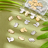 24Pcs 4 Style 201 Stainless Steel Pendants STAS-DC0008-76-4